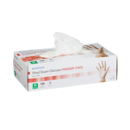 McKesson Vinyl Exam Glove - Medium 100 Count - No Insurance Medical Supplies