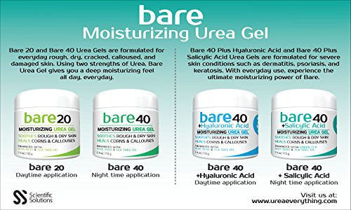 Bare 40 Plus Salicylic Acid Moisturizing Urea Gel - No Insurance Medical Supplies