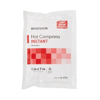 McKesson Standard Instant Hot Compress 5 Inch x 7 Inch, Case of 24 - No Insurance Medical Supplies