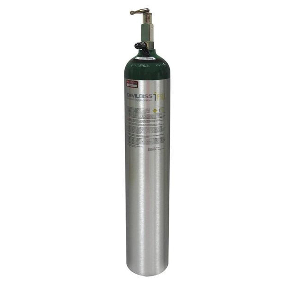 DeVilbiss Healthcare 870 Post Valve Oxygen Cylinder, E Cylinder