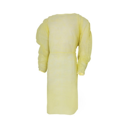 Disposable Protective Procedure Gown One Size Fits Most - Yellow - No Insurance Medical Supplies