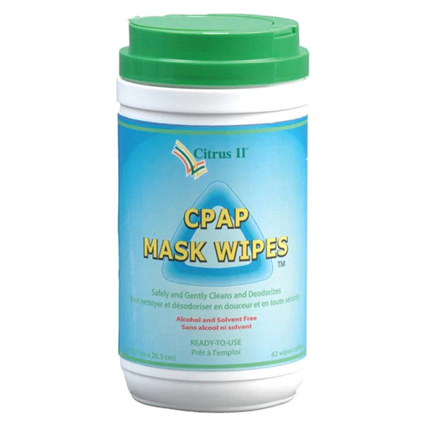 Citrus II CPAP Mask Cleaner Wipe, 62 Count - No Insurance Medical Supplies