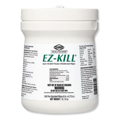 Clorox EZ-KILL Quat Alcohol Cleaner Disinfectant Wipes - 160/PK