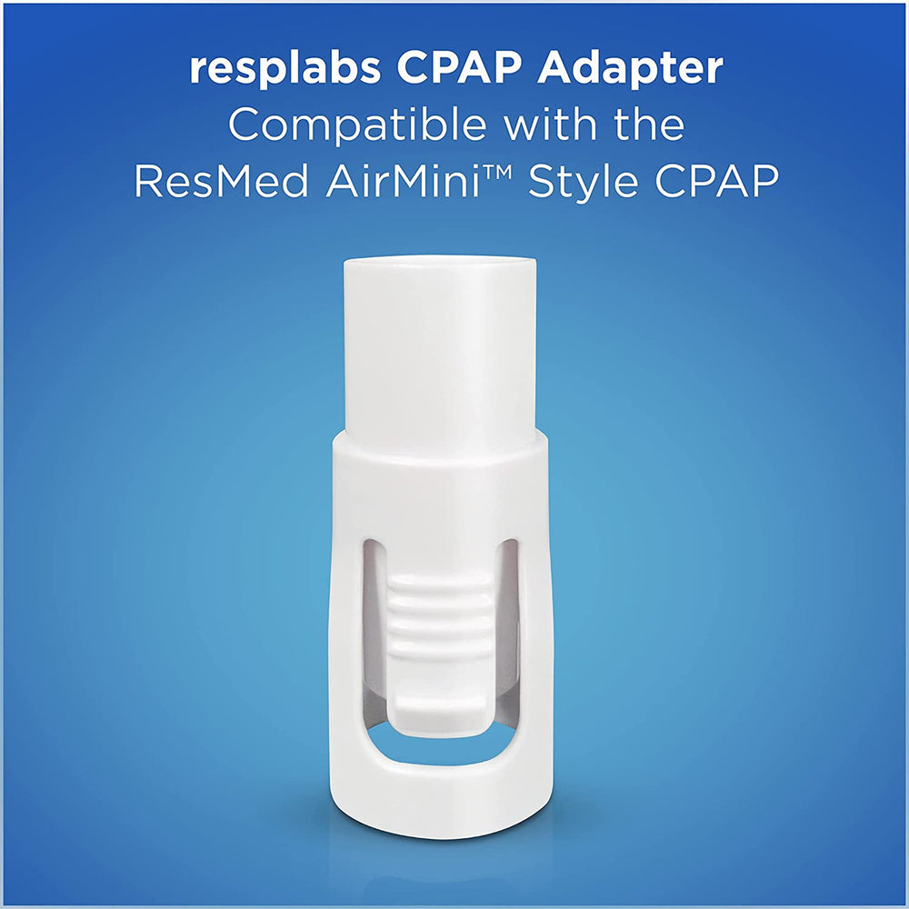 Resplabs CPAP Hose Adapter - ResMed AirMini Compatible Universal Tubing Connector - 2 Pack
