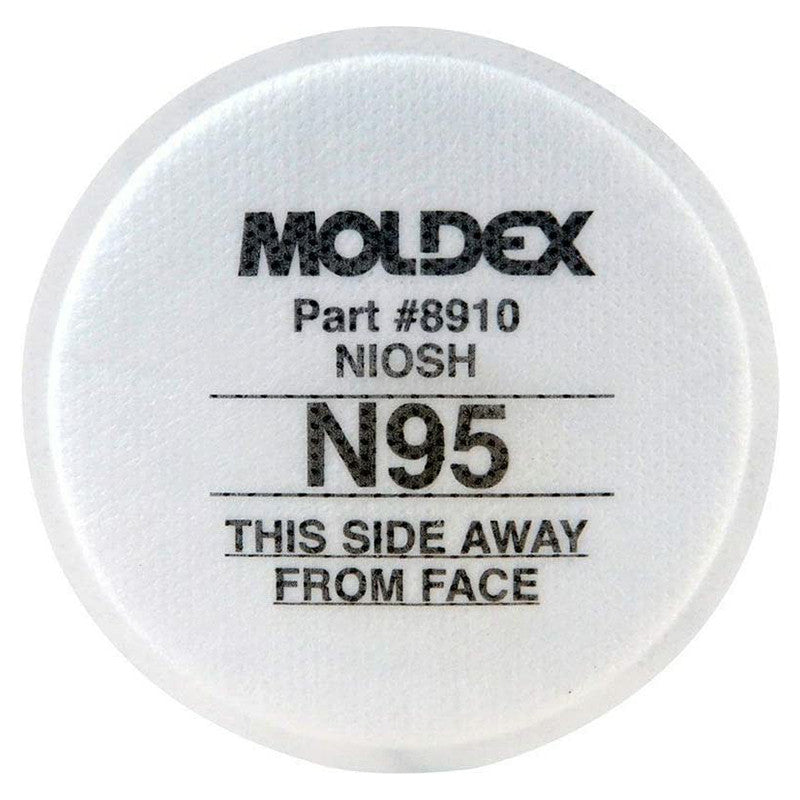 Moldex N95 Particulate Pre-Filters for 9000 Series Respirators - White - No Insurance Medical Supplies