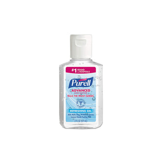 Purell Advanced Hand Sanitizer Flip Cap Portable Refreshing Gel Bottle - 2 fl oz - No Insurance Medical Supplies