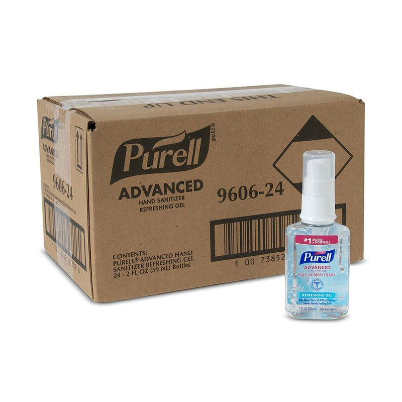 Purell Advanced Hand Sanitizer Gel Portable Pump Bottle - 2 fl oz