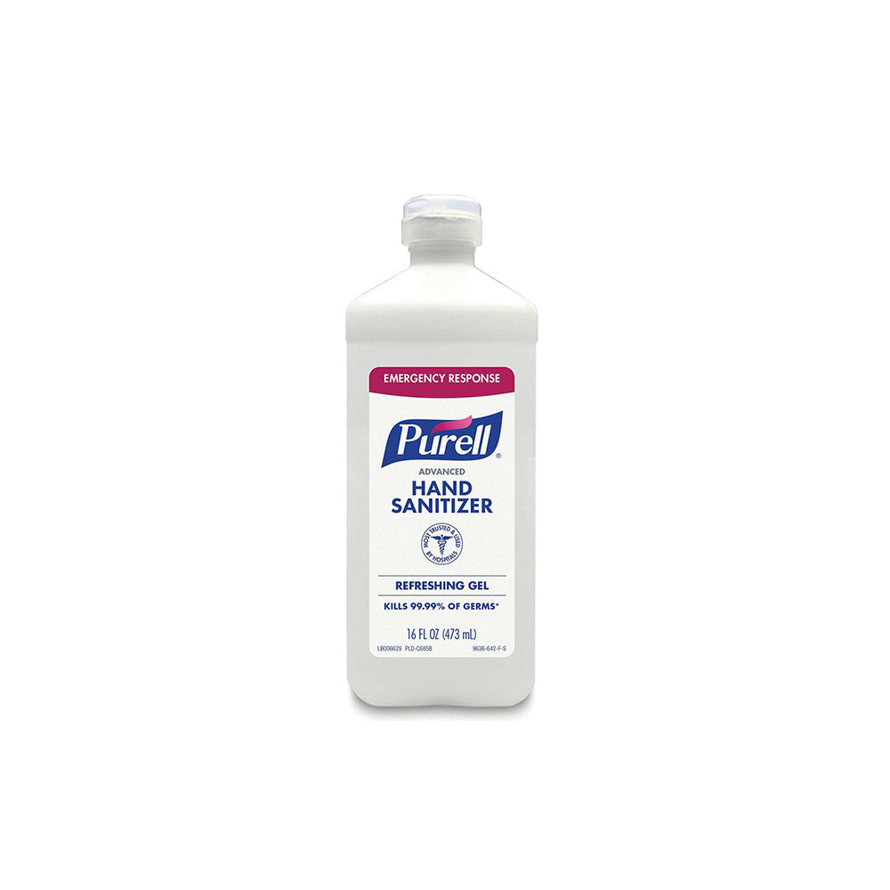 Purell Advanced Hand Sanitizer Refreshing Gel with Flip Cap Bottle - 16 fl oz - No Insurance Medical Supplies