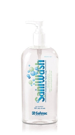 SaniWash Antimicrobial Liquid Soap, Pump Bottle - 16 oz