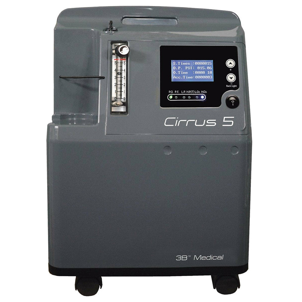 3B Medical Cirrus 5 Stationary Oxygen Concentrator with Internal Oxygen Monitor - Certified Pre Owned