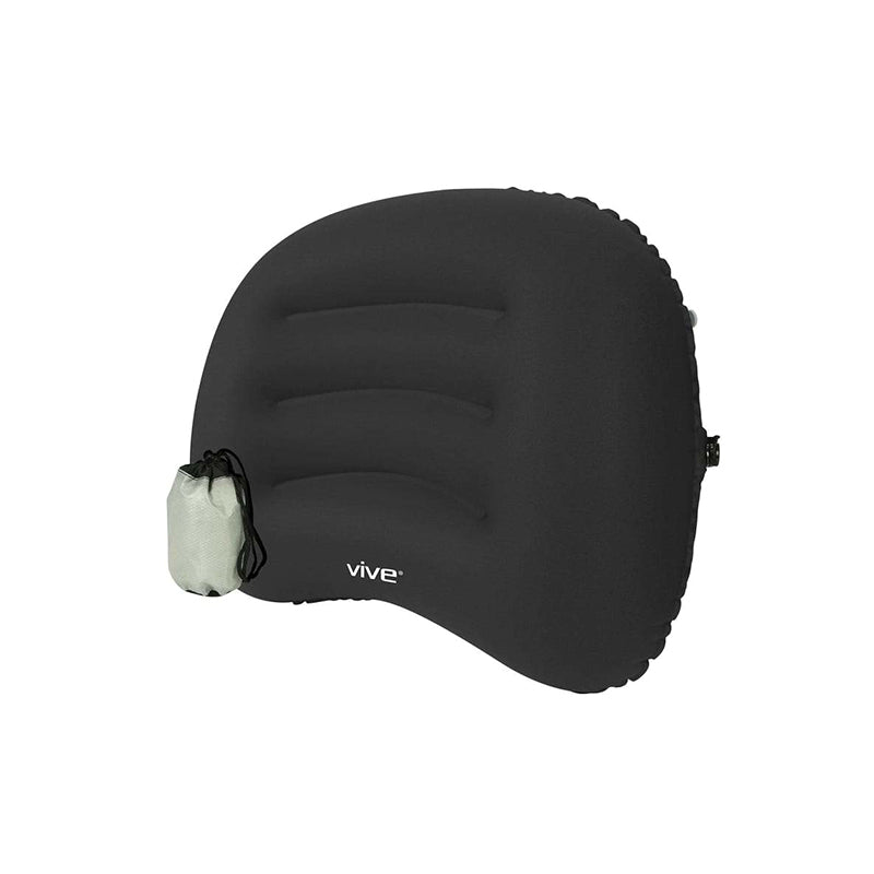 Vive Health Xtra-Comfort Inflatable Lumbar Cushion - Black