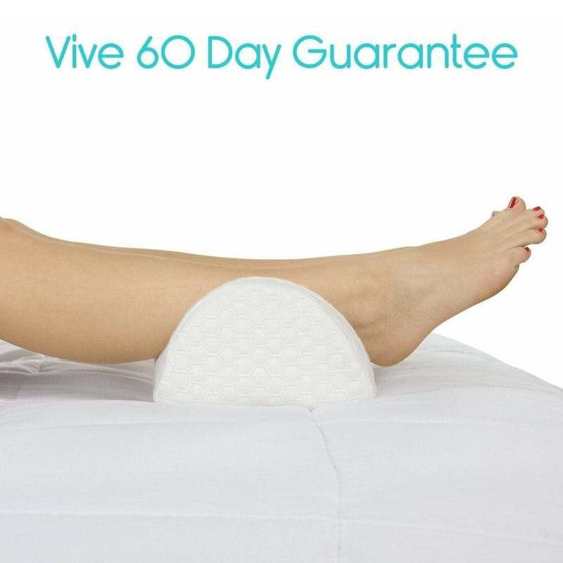 Vive Health Xtra-Comfort Half Moon Bolster Pillow - White