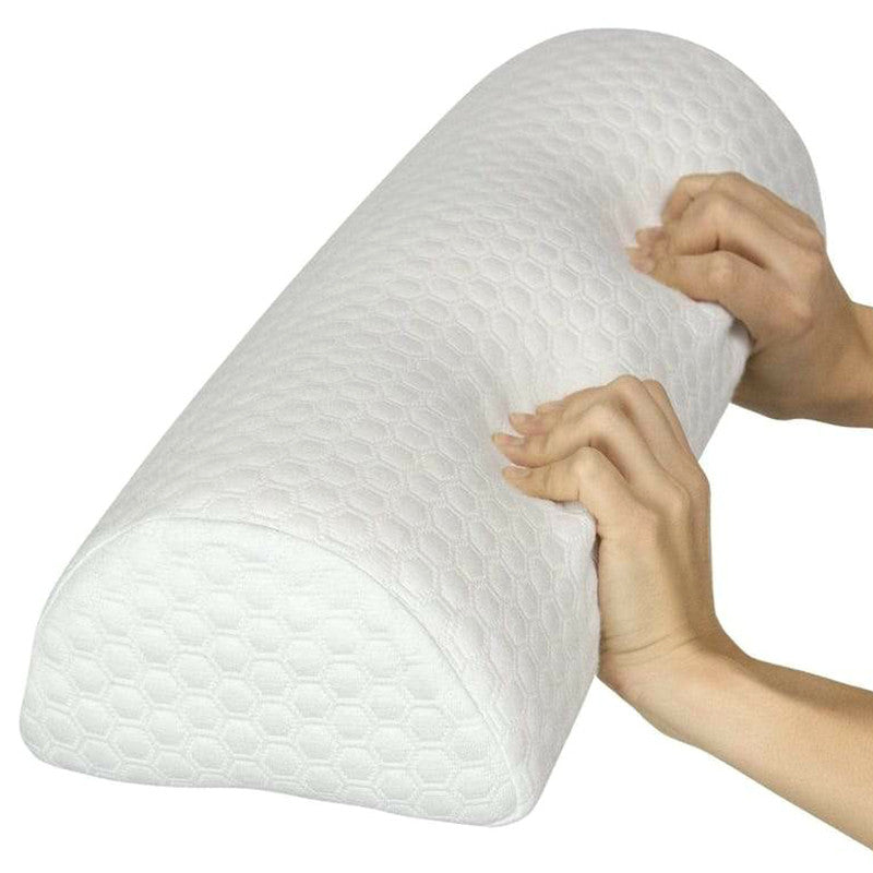 Vive Health Xtra-Comfort Half Moon Bolster Pillow - White