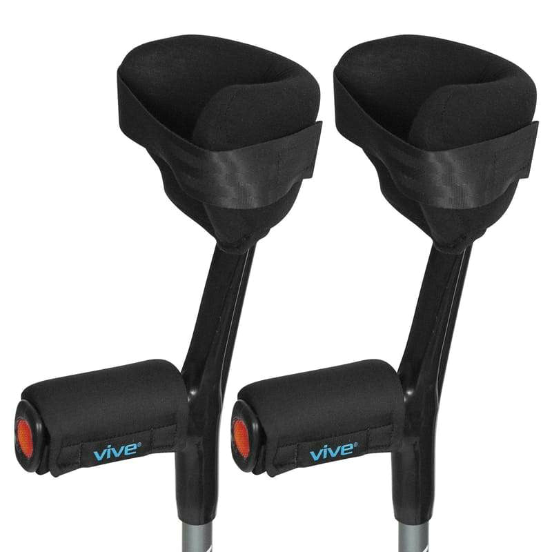 Vive Health Forearm Crutch Pads - Black