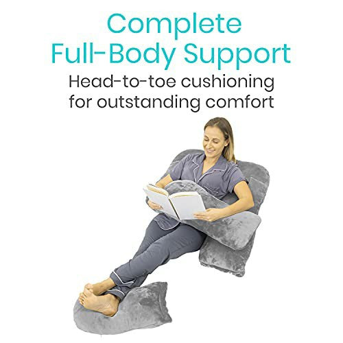Full Body Pillow - Back & Side Sleeper Support - Vive Health