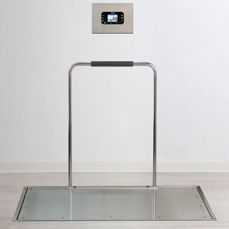 Detecto Solace Stainless Steel Dialysis Scale with Printer and Hand Rail - 48" x 36"