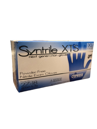 Syntrile XTS Powder Free Cuff Length Chemo tested Nitrile Exam Gloves - Extra Large (200 count) - No Insurance Medical Supplies