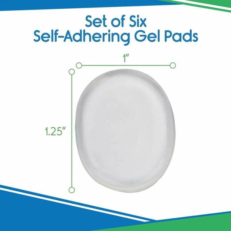 Vive Health Sole Gel Foot Pads, 6 Pack - White