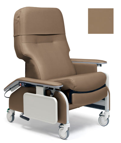 Graham Field Lumex Deluxe Clinical Care Recliner with Drop Arms with Fully Upholstered Arms - Heat & Massage