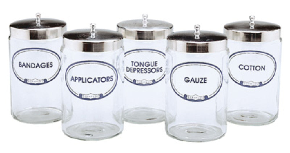 Graham Field Labeled Flint Glass Sundry Jars