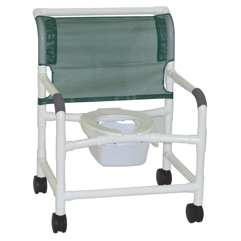 Graham Field Lumex 26" PVC Bariatric Shower Commode Chair with Sliding Footrest, 1 Each