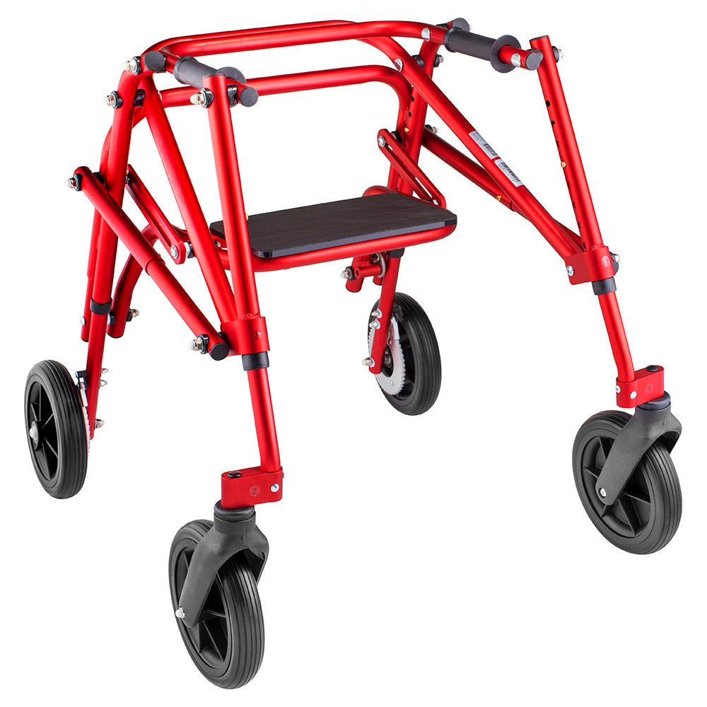 Circle Specialty Kilp 4 Wheeled with 8" Outdoor Wheels - Red, Small