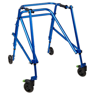 Circle Specialty Kilp 4 Wheeled Walker - Blue, Large