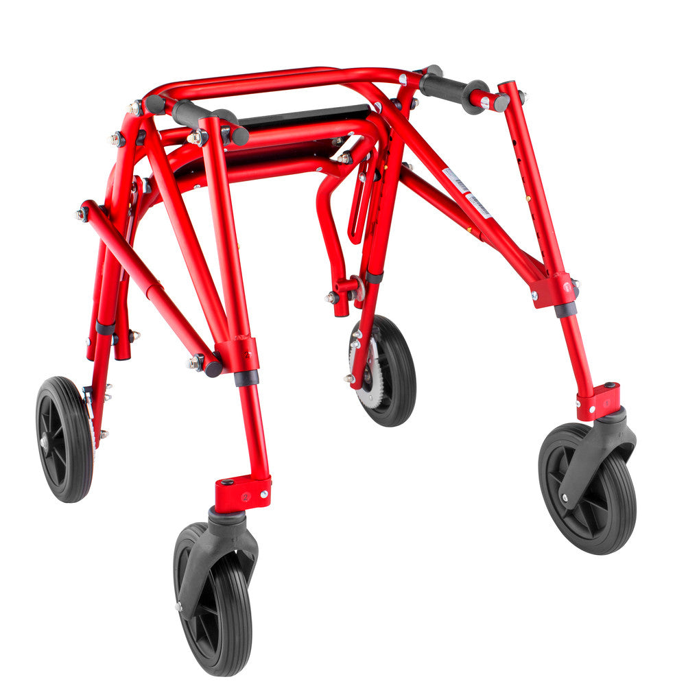 Circle Specialty Kilp 4 Wheeled with 8" Outdoor Wheels and Flip Up Seat - Red, Small