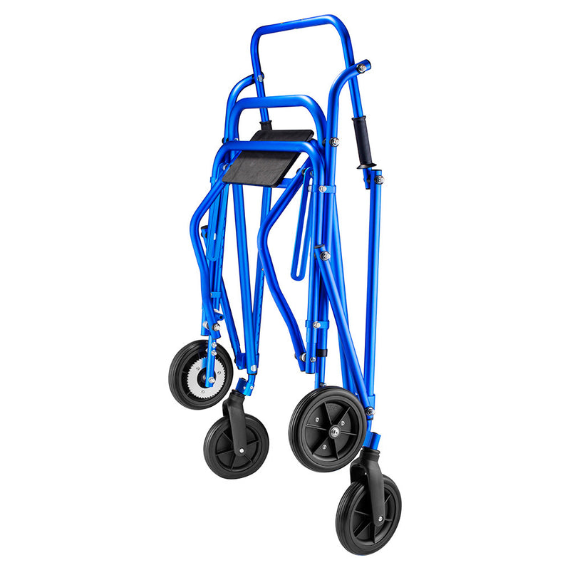 Circle Specialty Kilp 4 Wheeled with 8" Outdoor Wheels and Flip Up Seat - Blue, Large