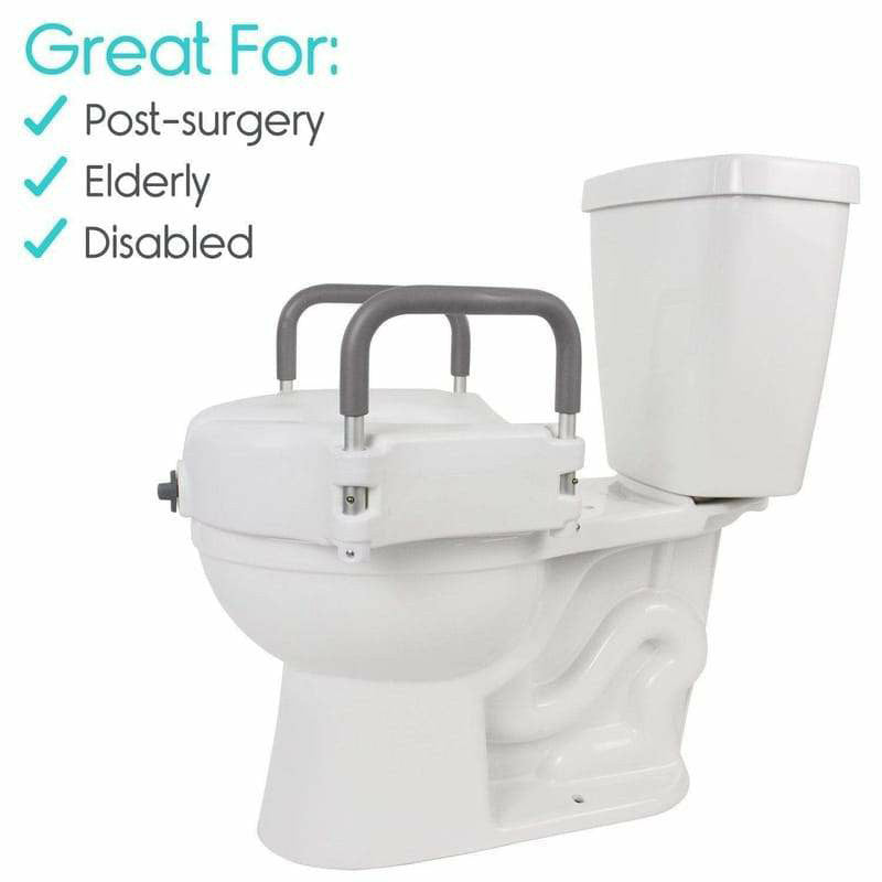 Vive Health Raised Toilet Seat - White