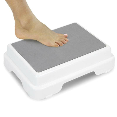 Vive Health Bath Step with Non-Slip Rubber Surface - White