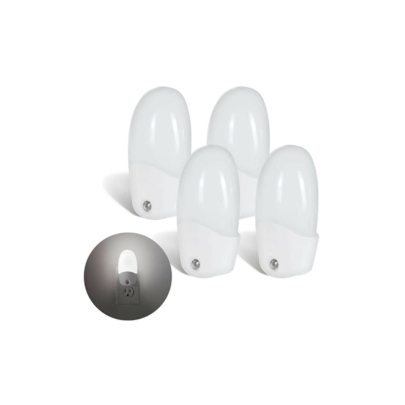 Vive Health Automatic LED Night Lights, 4 Pack - White