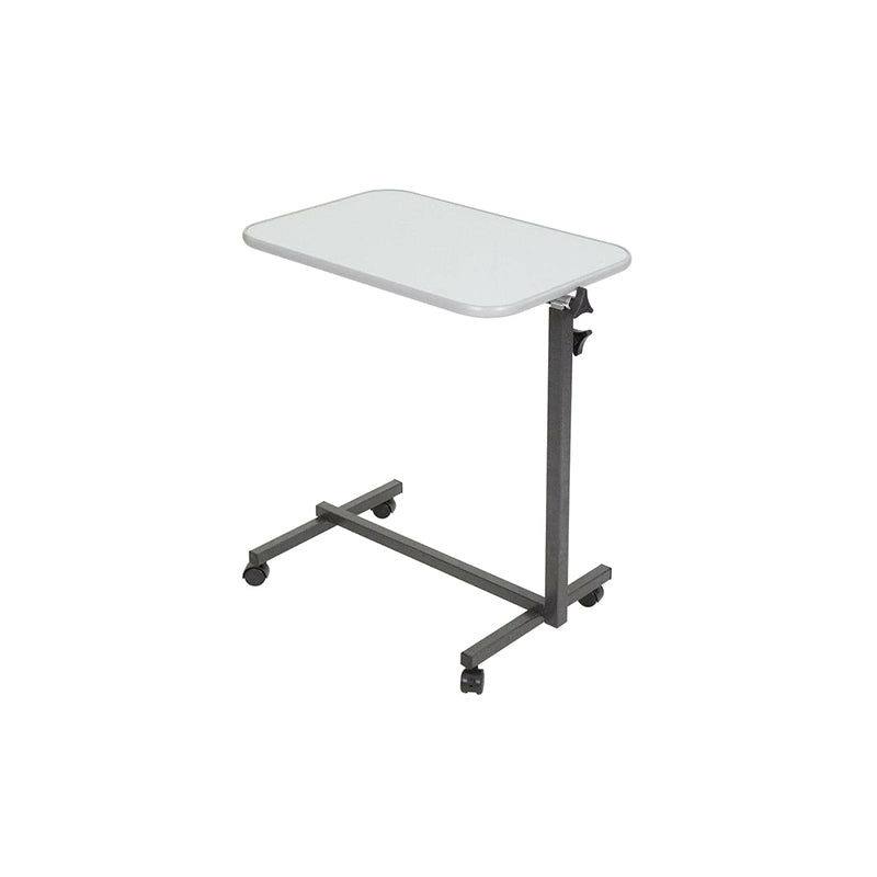Vive Health Compact Overbed Table with Wheel - White