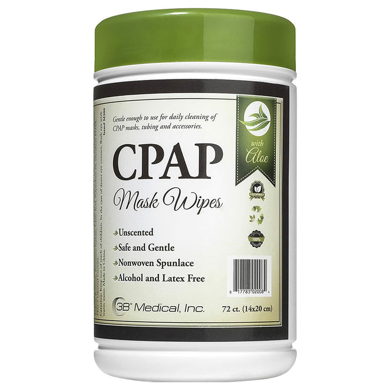3B Medical Aloe CPAP Mask Wipes - 72 Count