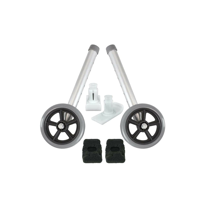 Vive Health Walker Wheels and Glides - Gray