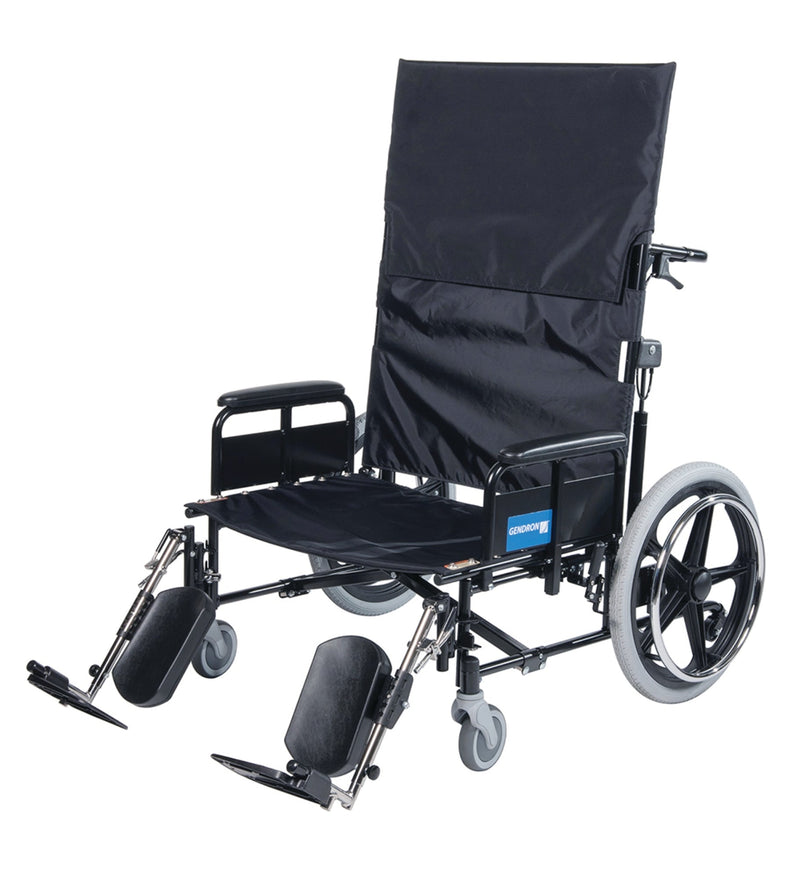 Graham Field Full Arms Elevating Leg Rests Recliner Wheelchair - 17.5"