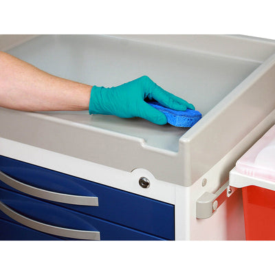 Detecto Rescue Series Anesthesiology 6 Drawers Medical Cart - Blue