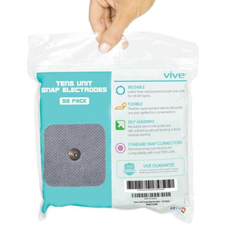 Vive Health Snap Electrodes (2" x 2") - 13 Sets of 4