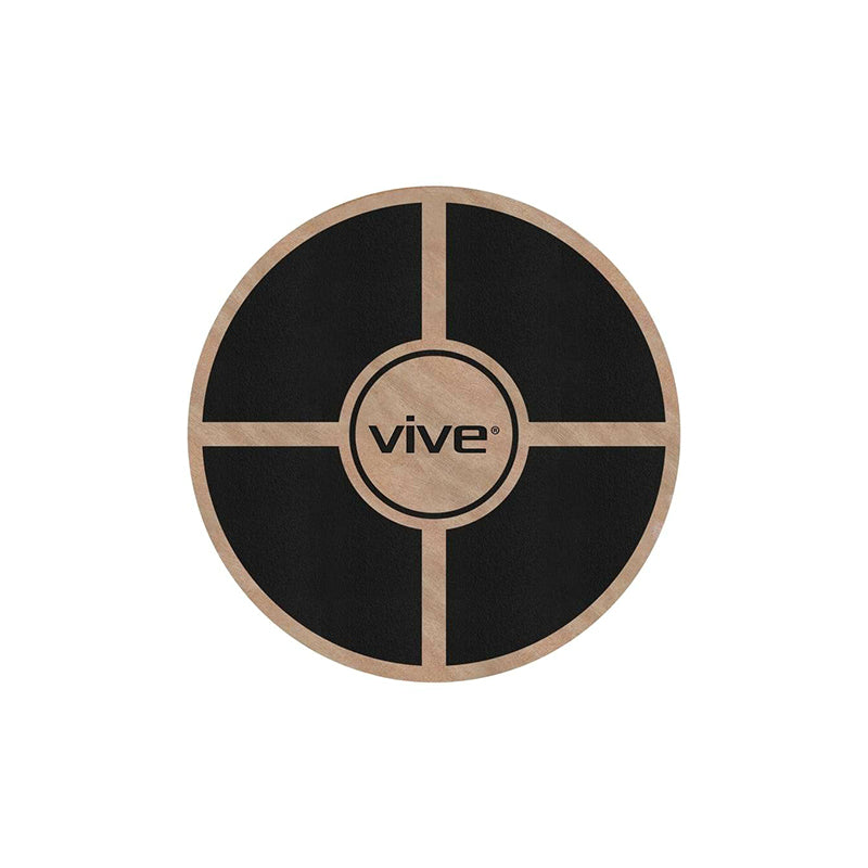 Vive Health Wooden Balance Disc - Black