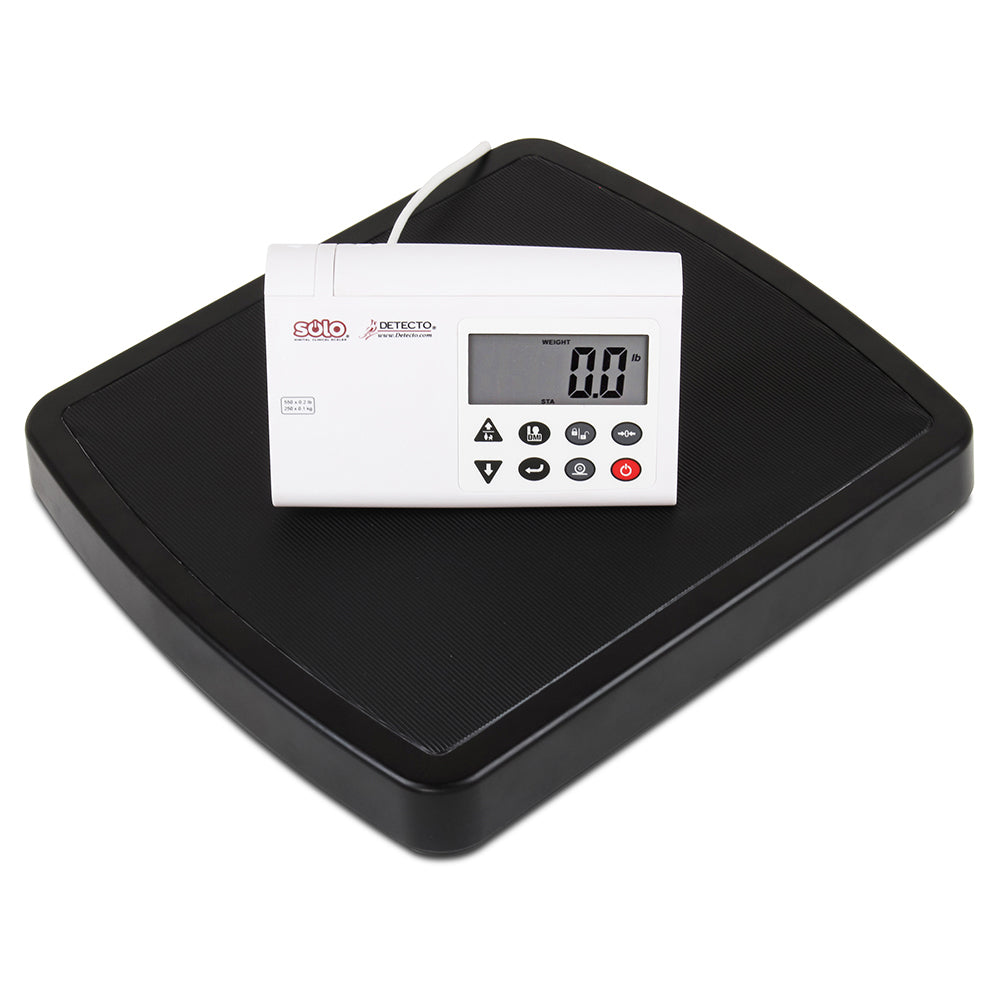 Detecto Portable Healthcare Scale with Remote Indicator, 550 lb x 0.2 lb
