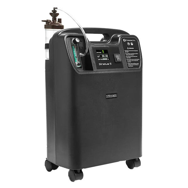 3B Medical Stratus 5 LPM Stationary Oxygen Concentrator - Black, Certified Pre-Owned - No Insurance Medical Supplies