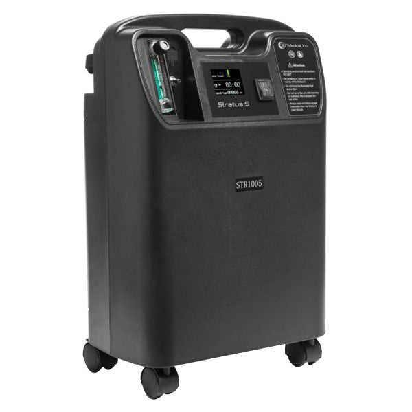3B Medical Stratus 5 LPM Stationary Oxygen Concentrator - Black, Certified Pre-Owned - No Insurance Medical Supplies
