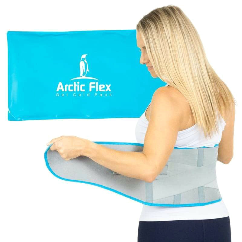 Vive Health Arctic Flex Back Ice Wrap - Gray
