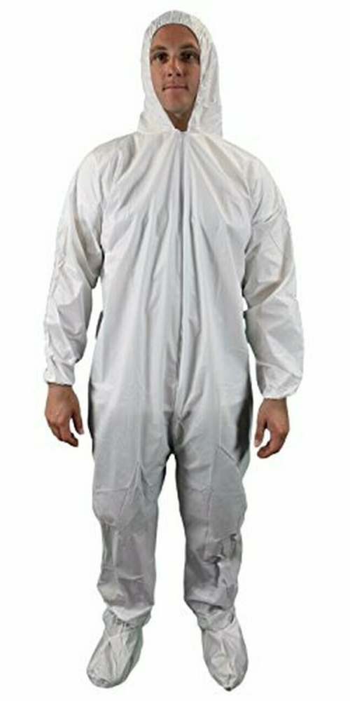 Keystone White Keyguard Disposable Coverall Body Gown