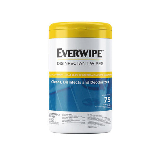 Everwipe Disinfecting Wipes Lemon Scent - 75 Count