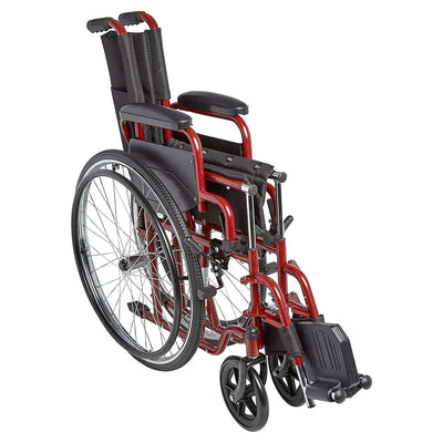 Circle Specialty Ziggo Lightweight Wheelchair for Kids - Red, 14 inch