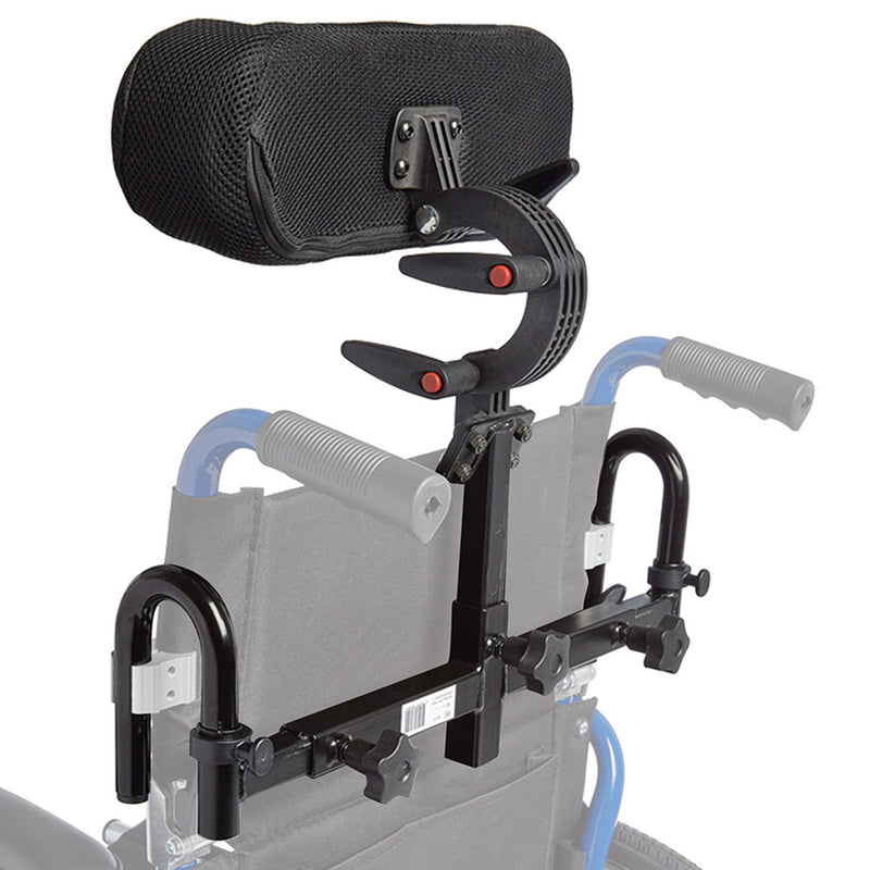 Circle Specialty Headrest with Adjustable Mounting Bracket Wheelchair - Black
