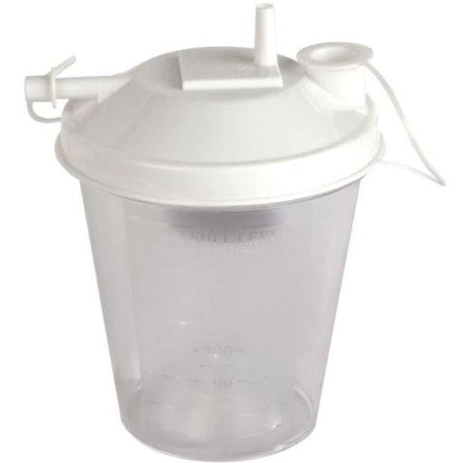 800cc Universal Suction Canister with 1/4" Tubing , Suction Tubing Connector, Bacteria Filter