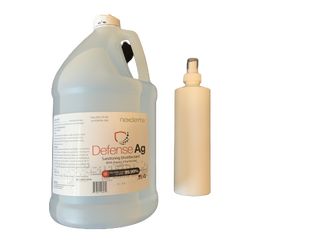 Nexderma Defense Ag Sanitizing Disinfectant w/Spray Bottle - 1 Gallon - No Insurance Medical Supplies