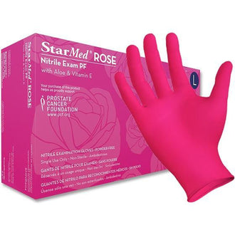 StarMed Nitrile PF Exam Glove w/Aloe & Vitamin E - Large (200 Count) - No Insurance Medical Supplies